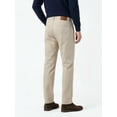 thumbnail image 2 of Men's Heavyweight Cotton-Blend Casual Pants, 360GSM Winter Straight Cut Trousers with Embossed Detailing (29" Inseam), 2 of 12