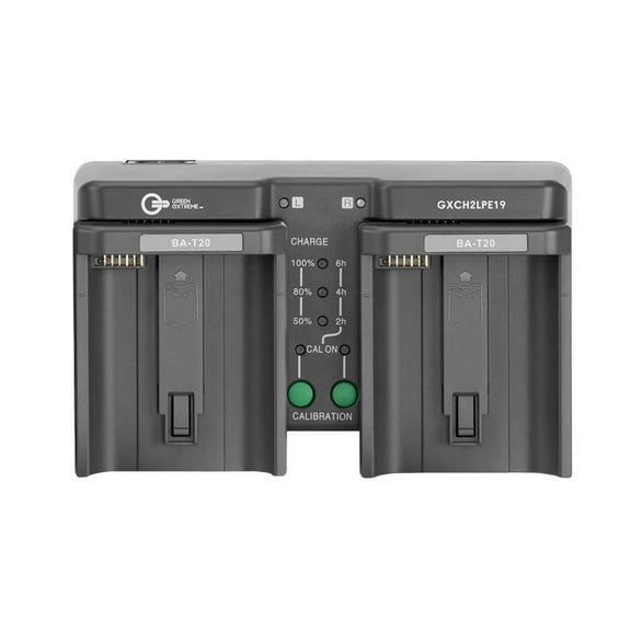 Green Extreme Dual Battery Charger for Canon LP-E19, LP-E4, and LP-E4N Batteries
