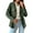 Green, variant on Womens Jackets Winter Jackets for Women Women's Pure Color Loose Denim Jacket With Sleeves