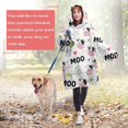 thumbnail image 4 of Wearable Oversized Blanket,White Cow Moo Colorful Pattern Wearable Blanket Hoodie for Adults,Cozy Hooded Blankets with Super Pockets,Super Warm Fuzzy Pullover for Women & Men, 4 of 6
