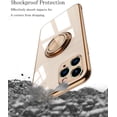thumbnail image 2 of Case for iPhone 11 Pro Max Case 6.5" Phone Case with Ring Holder Kickstand Silicone Electroplated Shock-Absorption Soft Flexible TPU Bumper Cover - Light Pink, 2 of 7