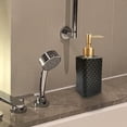 thumbnail image 4 of Gold Soap Dispenser, Ceramic Lotion Pump Bottle with Refined and Vintage Emboss, Home Decoration for Bathroom or Kitchen (White), 4 of 15