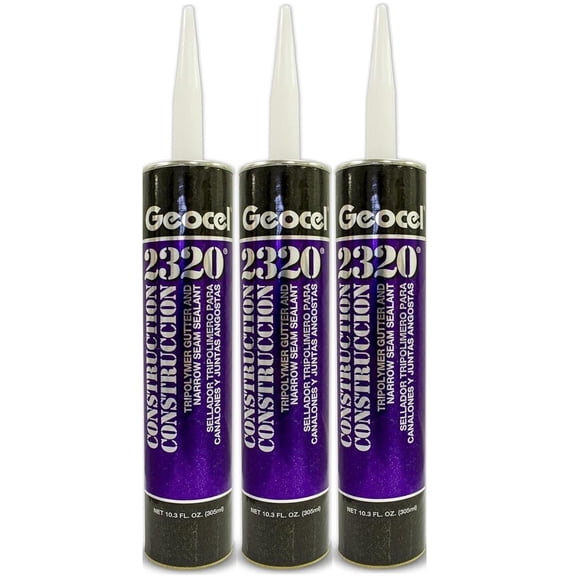 Geocel 2320 Gutter Sealant White 3 Pack