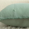 thumbnail image 3 of Fundas de almohada MANDIOO de algodón neutro con flecos de 45 x 45 cm, color verde salvia, 3 of 6