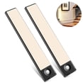 thumbnail image 2 of 2 Pack Under Cabinet Lighting Motion Sensor Closet Light Wireless Rechargeable Battery Ultra Thin Magnetic Led Cabinet Lights for Kitchen, Drawer, Stairs, Hallway, 2 of 8