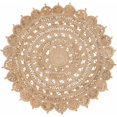 thumbnail image 3 of Hauteloom Longville Jute Living Room, Bedroom Area Rug - Natural Fiber - Beige - 8'-Round, 3 of 7