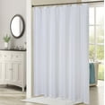 thumbnail image 1 of Coolmee Waffle Weave Textured Waterproof Fabric Grommet Shower Curtain，72"*96"，White, 1 of 8