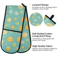 thumbnail image 4 of Dailycode Double Sided Oven Mitt with Loop Heat Resistant Kitchen Long Potholders 7" x 35" Happy Cartoon Sun, 4 of 6