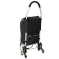 thumbnail image 4 of Shopping Stair Trolley with Wheels,Trolley Black Foldable Shopping Cart,Removable Shopping OxWaterproof Bag,Stainless Steel Triangular Wheels, Black,, 4 of 19