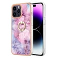 thumbnail image 2 of TECH CIRCLE For iPhone 12 Pro/iPhone 12 Case,360 Rotatable Marble Pattern Shiny Ring Holder Kickstand Soft TPU Girls Women Case Shockproof Protective Phone Case for Apple iPhone 12 Pro/12 6.1",Pink, 2 of 6