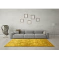 thumbnail image 3 of Ahgly Company Machine Washable Indoor Rectangle Persian Yellow Traditional Area Rugs, 3' x 5', 3 of 4