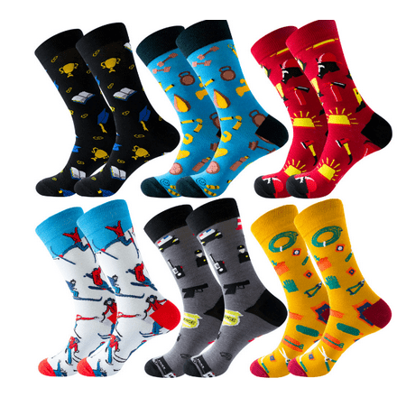 

Womens Socks Winter Warm Socks Thick Cozy Crew Soft Socks Gifts for Women Slouchy Knit Patchwork Stripe Jacquard Weaving Socks