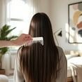 thumbnail image 4 of Unique Bargains 1 Pc Anti-Static Hair Comb White Acrylic, 4 of 5