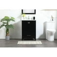 thumbnail image 2 of Elegant Decor Irene 24" Zinc Alloy and MDF Single Bathroom Vanity in Black, 2 of 5