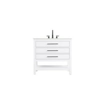 Elegant Kitchen and Bath 36 inch Single Bathroom Vanity in White
