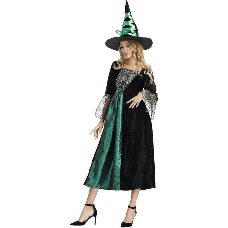 2025 Halloween Witch Costume for Women, Halloween Gothic Witch Dresses for Fancy Dress Party Green L - Walmart.com 2025 Halloween Witch Costume for Women, Halloween Gothic Witch Dresses for Fancy Dress Party Green L - Walmart.com
