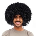 thumbnail image 1 of Pantalón corto unisex Wig Joy Join afro esponjoso para fiesta de Halloween, 1 of 8