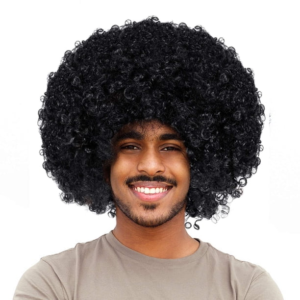 Pantalón corto unisex Wig Joy Join afro esponjoso para fiesta de Halloween