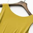 thumbnail image 6 of TODOZO Tank Top for Women 2025 Womens Summer Tops Summer Tops for Women Womens Tank Tops Women's Ribbed Sleeveless Round Neck Solid Color Camisole Yellow M, 6 of 7