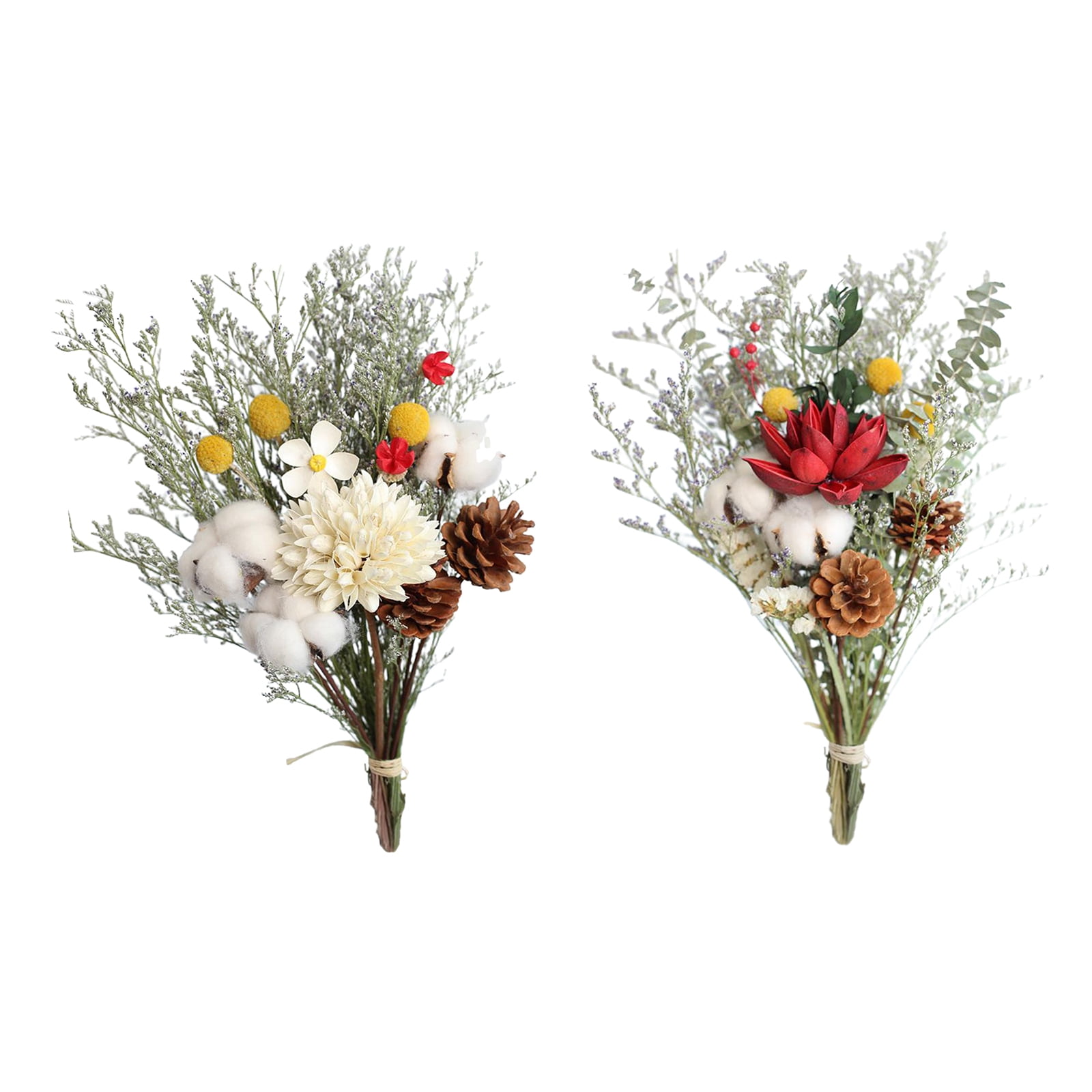 2Pcs Beautiful Natural Dried Bouquet Bouquet Daisy Plant Wedding Party