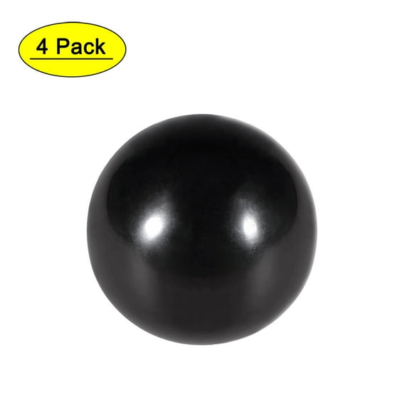 Uxcell M8 Female Thread 30mm Dia Plastic Machine Handle Ball Knob Black 4 Pack