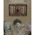 thumbnail image 6 of Outdoor TV Cover 48 to 50 Inch Weatherproof, Rustic Farmhouse Waterproof TV Screen Protector for Outside Decor with Zipper and Pocket 48"L x 30"H , Wood Texture Barn Star Brown, 6 of 7
