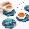 thumbnail image 7 of Disketp Cat Underwater Fantasy Funny Coasters,6 Pcs Leather Coasters with Holder, Perfect Housewarming Hostess Gifts,Protect Furniture from Water Marks Scratch and Damage,Octagon, 7 of 7