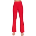 thumbnail image 2 of Women's Elastic Slim Flare Yoga Pants with Comfortable Stretch Fit, 2 of 4