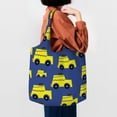 thumbnail image 6 of XMXT Canvas Tote Bag for Women, Cartoon Car Seamless Print Large Reusable Shopping Bags, Multicolor, 6 of 7
