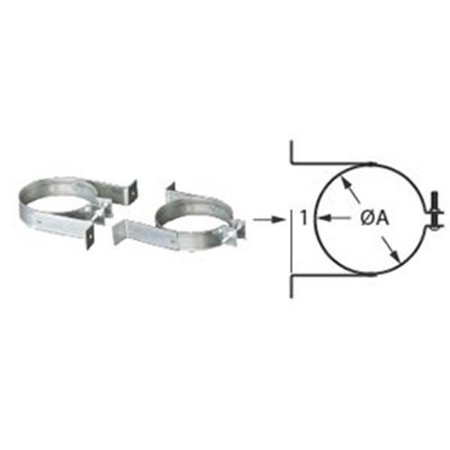 

DuraVent 35CVS-WS CVS Concentric Venting System Wall Strap