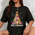 thumbnail image 1 of Playera de Mujer 100% Algodón con Estampado Tropical Navideño Mele Kalikimaka, 1 of 7