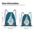 thumbnail image 2 of Fuzoiu Nurse Doctor Gnomes Print Drawstring Backpack for Gym, Travel, Yoga,Sports Sackpack String Bag for Women Men-Medium, 2 of 6