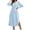 Blue, variant on Sngxgn Womens Square Neck Long Sleeve Soft Lounge Long Dress Fall Casual Ribbed Bodycon Maxi Dresses(Coffee,M)