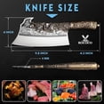 thumbnail image 2 of Cuchillo cortador de carne ROCOCO de 9.5 pulgadas de alta resistencia con funda, 2 of 7