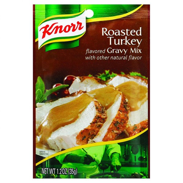 Knorr Roasted Turkey Gravy Mix 1.2 oz Pouches Pack of 2