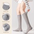 thumbnail image 3 of CoCoMangos Women's Sheer Slouch Knee High Socks Argyle Pattern Calf Boot Stockings, 3 of 7