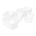 thumbnail image 1 of Storex Small Cubby Bin, Translucent, 5-Pack, 1 of 1