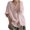 Pink, variant on Bovxnpu 3/4 Length Sleeve Womens Tops, Dressy Casual Blouses for Women Summer Outfits, Women's Summer V-Neck T-Shirts Casual 3/4Sleeve Blouse Top L