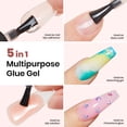 thumbnail image 2 of Kit de pegamento para uñas y base de gel Beetles, esmalte en gel 5 en 1, 30 ml, 2 of 6