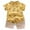 A194-Yellow, variant on Caqnni Toddler Baby Boy Girls Golf Outfit Printed T Shirts Top Plaid Elastic Shorts Set 2Pcs Birthday Cartoon Print 2PCS Set Gift For 18-24 Months 2t 3t 4t 5t 6t Pajamas & Dailywear Set