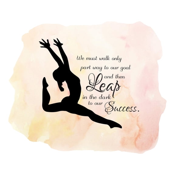 Quotes & Sayings Wall Decals for Boys Bedroom - Glooming Watercolor Background Gym DIY & Creativity Boy Girl Bedroom Wall Sticker - Size: 10 In x 8 In