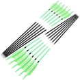 thumbnail image 5 of AMEYXGS Archery Feather Arrows 31 inch Feather Fletched Arrows Carbon Fiber Archery Hunting Arrows for Recurve & Compound Bow,Traditional Bows, 5 of 6