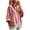 Rose Gold, variant on GZMOALH Women's Velvet Quarter Zip Top, Mock Neck 3/4 Sleeve Loose Fit Casual Pullover Sweatshirt