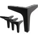 thumbnail image 1 of Patas para muebles de 7 "/17,5 cm, 4 pies de muebles triangulares de diamante de Metal modernos, reemplazo DIY para armario, sofá, silla otomana Xemadio WMZL-816-10, 1 of 6