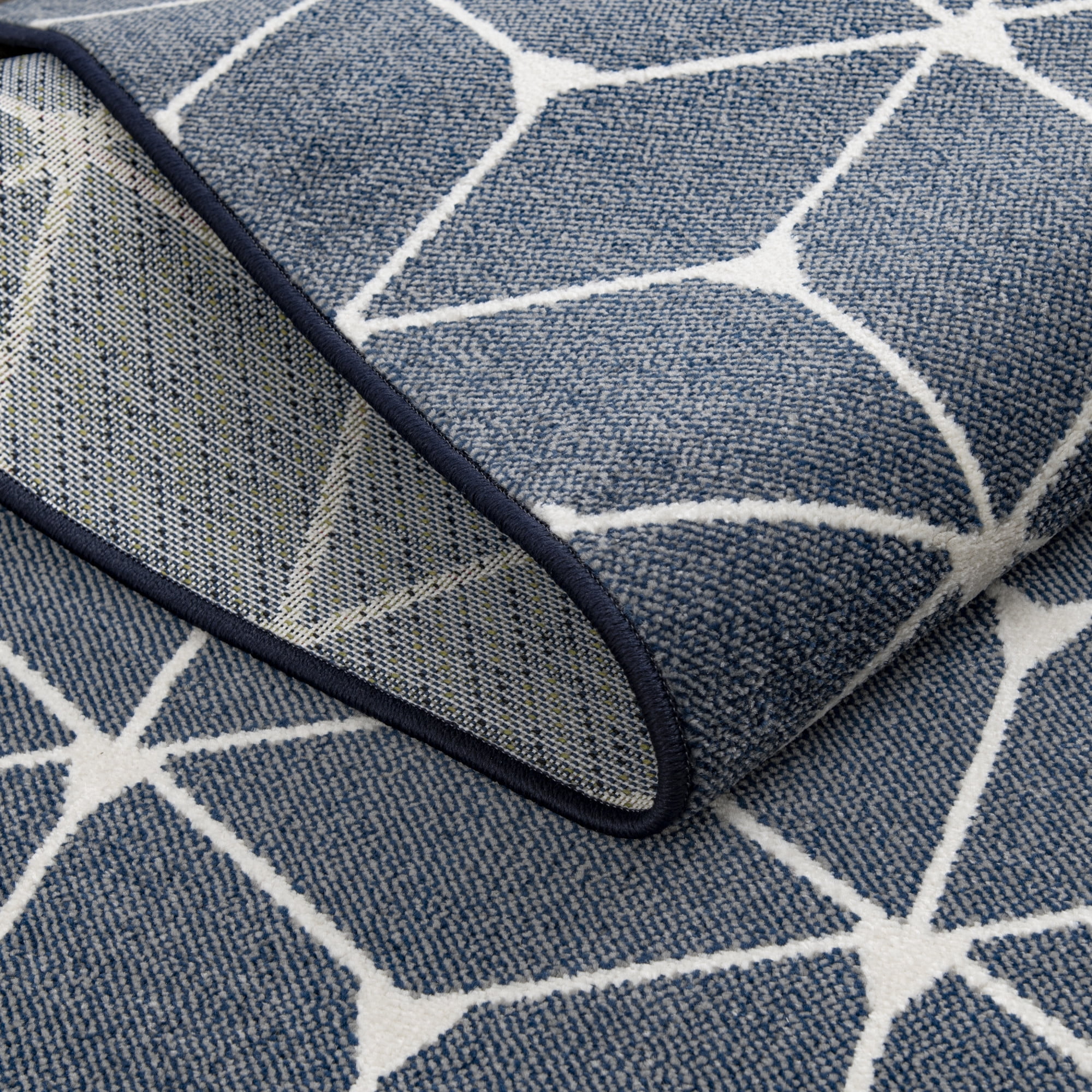 Loomaknoti Terrace Tropic Shamid 3' x 5' Geometric Indoor/Outdoor Accent Rug , Blue/White
