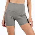 thumbnail image 7 of Mifsaly Biker Shorts Women Tummy Control High Waisted Yoga Shorts with Pockets See-Through Squat Proof Athletic Workout Trendy Outfits Gray,XXL, 7 of 7