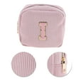 thumbnail image 4 of Unique Bargains 1 Pc Letter I Pattern Makeup Bag for Travel Pink Corduroy, 4 of 6