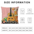 thumbnail image 5 of YINGXI Pillow Covers Guitar Throw Pillowcase Home Sofa Decor Cushion Case Farmhouse Decorations 24x24in, 5 of 5