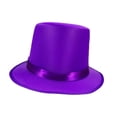 thumbnail image 4 of Top Hat Formal Halloween para fiestas temáticas de clubes nocturnosas de actuación en el escenario de vacaciones Púrpura, 4 of 8