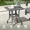 thumbnail image 2 of Mvpipi 7 Piece Aluminum Patio Conversation Set, Outdoor Metal Furniture Set w/Rocking Swivel Chairs, 3-Seat Sofa, Ottomans and Coffee Side Table, 5" Thickened Cushions for Backyard, Poolside, Gray, 2 of 9